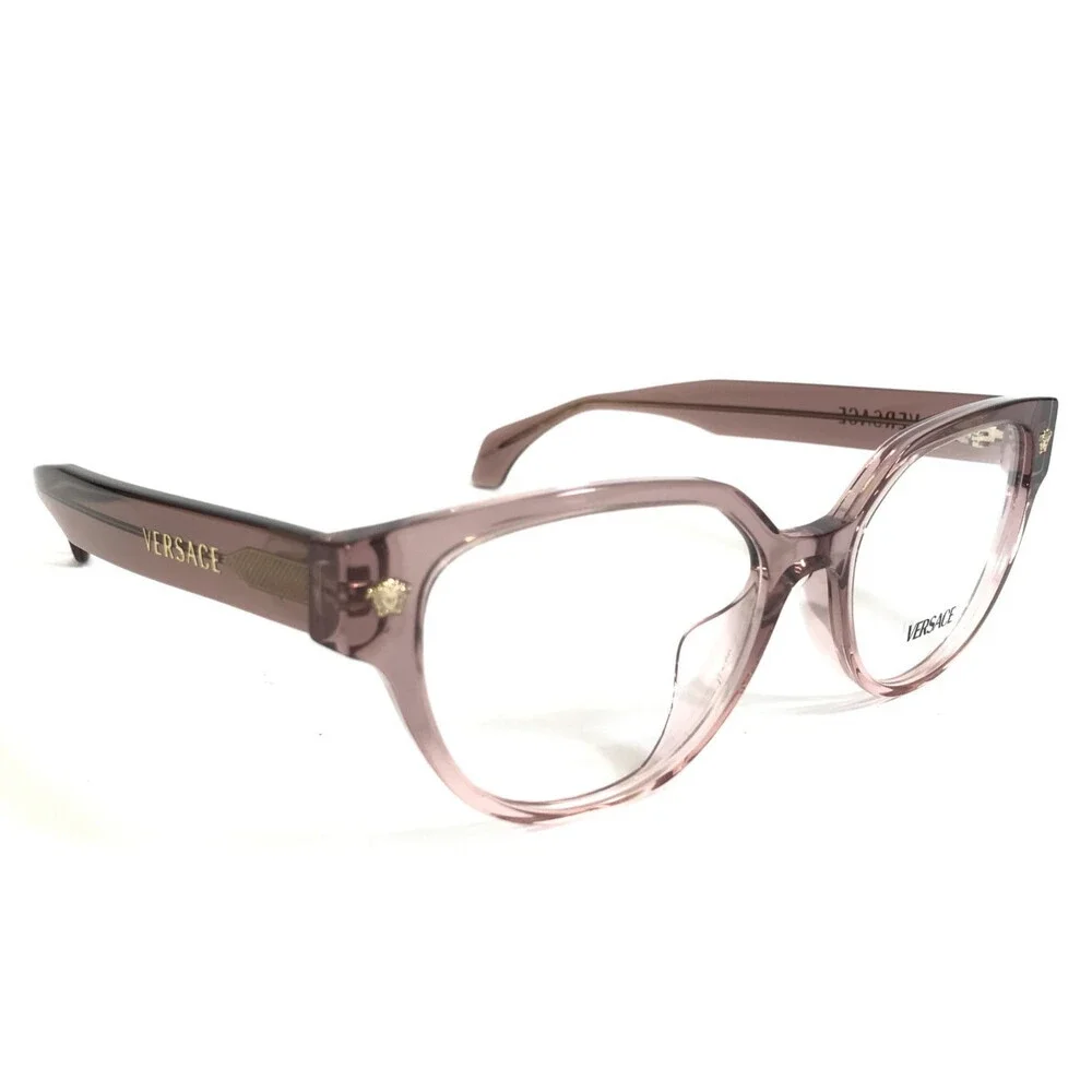 Versace Eyeglasses Frames MOD.3394-D 5435 Transparent Purple Asian Fit 53-17-140